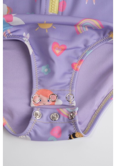 Soleda Uv Korumalı Upf 50+ Bebek Çocuk Mayo Fairy Garden