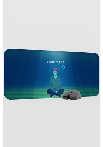 Saiki Kusuo Anime V2 - 70x30 Xl Gaming Kauçuk Kaymaz Taban Mouse Pad Fare Altlığı