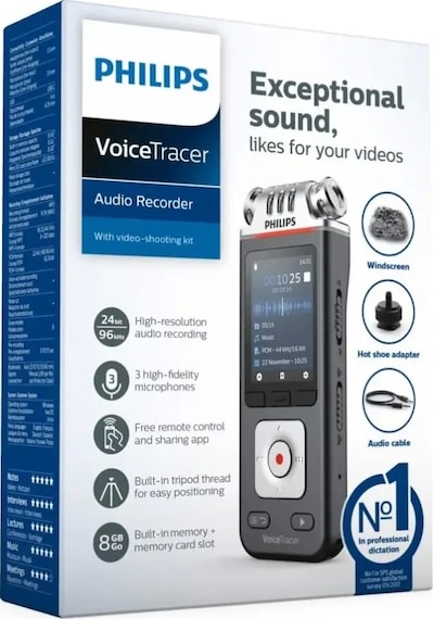 Philips Uyumlu Dvt7110 Voicetracer Dijital