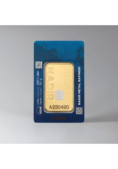 Nadir Gold 50 Gram Külçe Altın 24 Ayar
