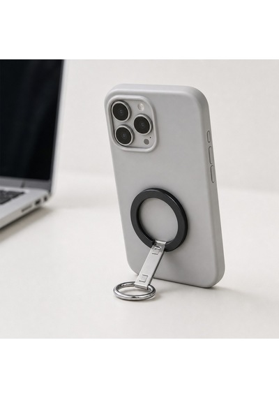 Zore Paris M1 Magnetik Ring Stand Telefon Tutucu Siyah