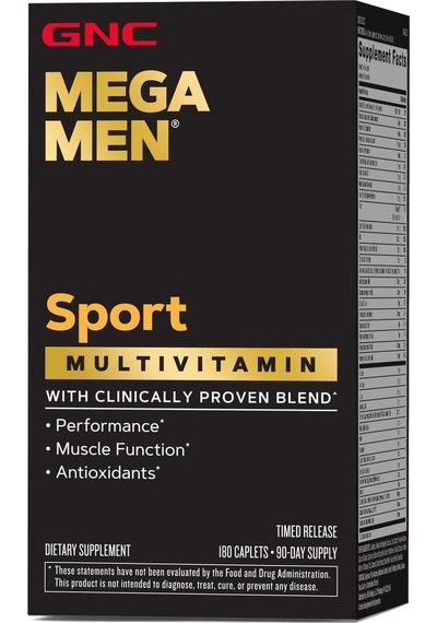 Gnc Mega Men Sport Multivitamin 180 Tablet