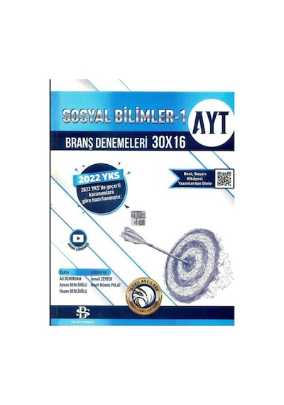 2022 AYT Sosyal Bilimler-1 30x16 Branş Deneme -  Bilgi Sarmal Yayınları