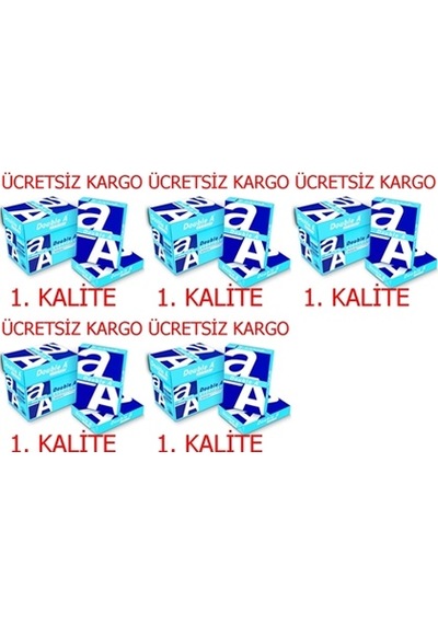 Double A Fotokopi Kağıdı A4 70 Gr 5 Koli 25 Paket 12500 Adet