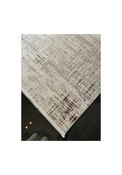 Merinos Vista %100 Akrilik Krem Kahve Desenli Kesme Halı Yolluk Antre Koridor Salon Halısı 79300-80