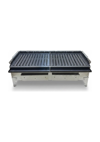Büyük Mangal Yağ Kanallı Izgara 35x90 Yağdaklıklı Üst Izgara 90 Cm Yükseklik Çok Renkli