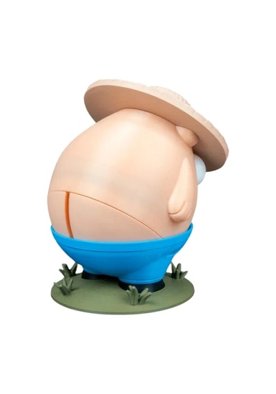 3dprototürk Çiftçi Domuz Kumbara 18 Cm Hareketli Para Alma Dekor 3d Baskı
