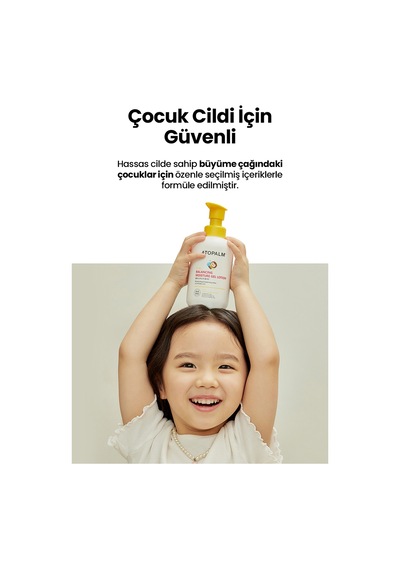 Çocuklar İçin Su-yağ Dengesi Sunan Nemlendirici Jellosyon Atopalm Balancing Moisture Gel Lotion Kids