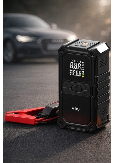 Mioji D8H Premium 4in1 48000mah 3000a Akü Takviye + Hava Pompası + Led Fener + Powerbank