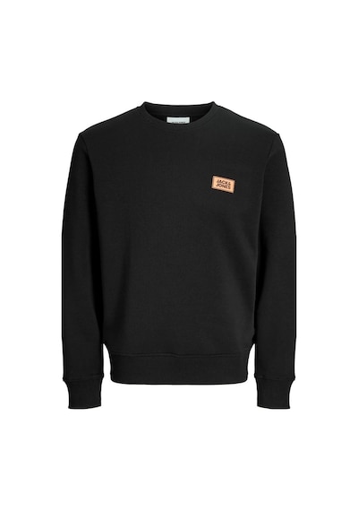 Jack & Jones Jack&jones 12298426 Jjrush Sweat Crew Neck Sn Black Erkek Sweatshirt Siyah