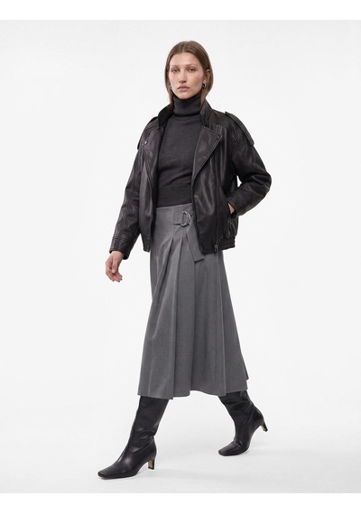 Koton Uzun Kollu Fermuarlı Dik Yaka Kruvaze Oversize Suni Deri Vintage Ceket Siyah 7wak20034ew Koton Uzun Kollu Fermuarlı Dik Yaka Kruvaze Oversize Suni Deri Vintage Ceket Siyah 7wak20034ew