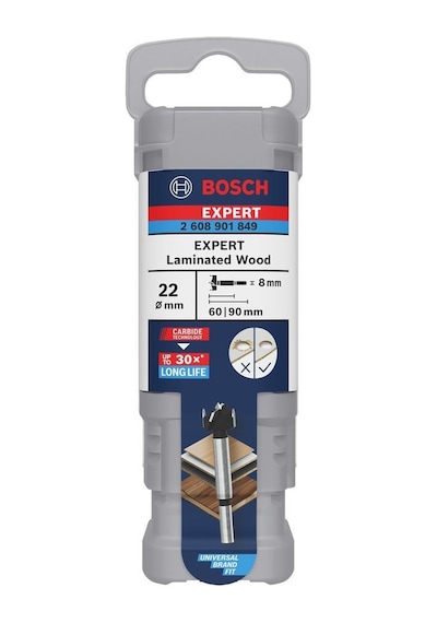 Bosch Expert 22 Mm Lamine Ahşap Menteşe Delme Ucu 2608901849