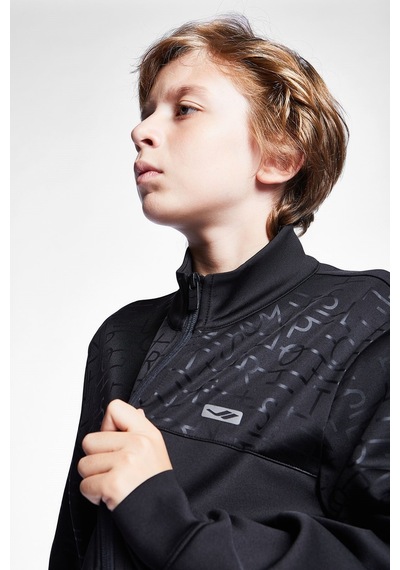 Lescon Çocuk Fermuarlı Sweatshirt 24b-3135 Siyah