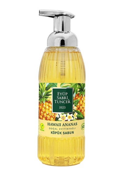 Doğal Zeytinyağlı Köpük Sabun 500 Ml Hawaii Ananas