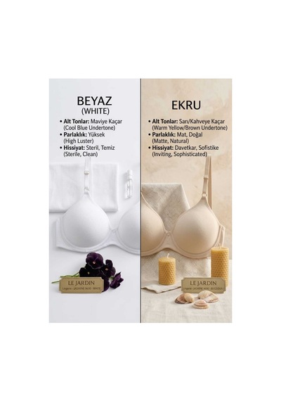 Le Jardin Pufidik Kaplı Micro Sütyen Kadın 9600 Ekru - 31555694 Ekru - 31555694 Ekru