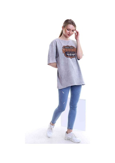 Kadın Oversize Albuquerque Baskılı Tshirt