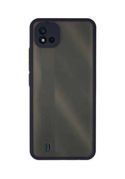 Realme C11 2021 Kılıf Montreal Silikon Kapak - Lacivert -