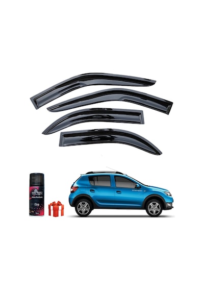 Stepway Mügen Cam Rüzgarlığı 2012-2020 Arası 4 Lü Takım+koku