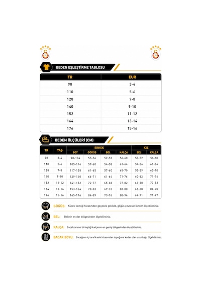 Galatasaray Home Jersey Replica J Kırmızı Unisex Çocuk Forma Parçalı