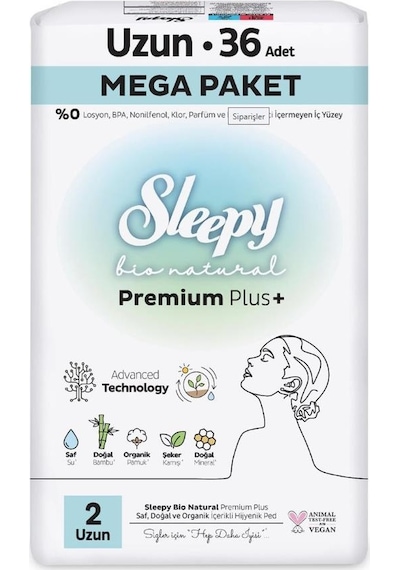 Sleepy Bio Hijyenik Ped 36'lı Uzun 17 Al 15 Öde Mega Paket Ve Rosıe Makyaj Pamuğu