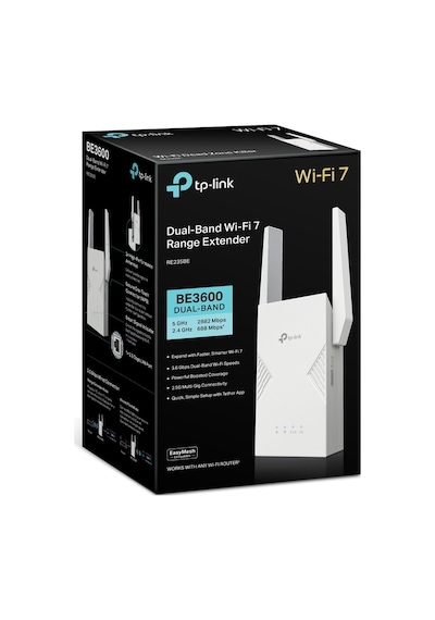 Tp-lınk Re235be Wıfı7 Be3600 Çift Bant Menzil Genişletici Priz Tip