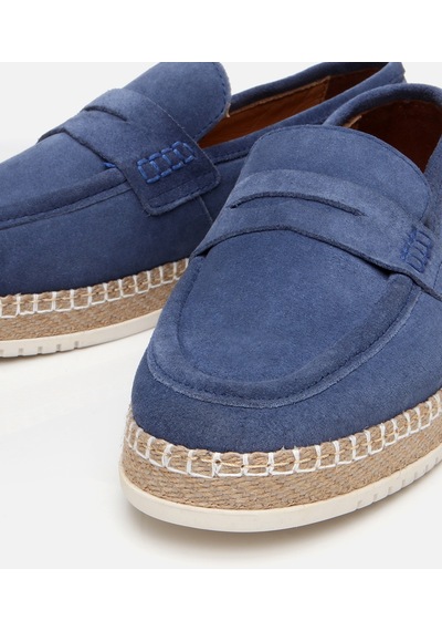 Hotiç Erkek Süet Deri Mavi Espadril 02ayh303360a620 Mavi
