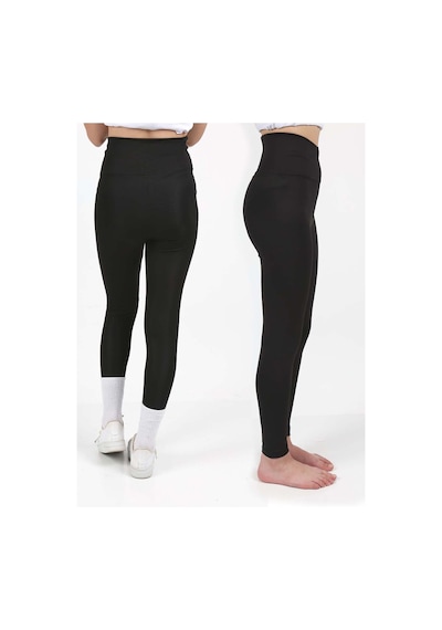 Erdem Kıds Kız Çocuk Yüksek Bel Kruvaze Kemer, Koşu, Yürüyüş, Casual, Spor, Atletik, Egzersiz, Fittness Tayt Siyah Siyah