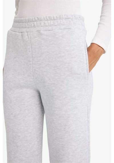 Defacto Straight Fit Basic Düz Cepli Yüksek Bel Eşofman Altı B8571ax25augr93 Gri-gr93