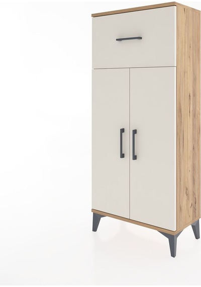 Hyperion Dolap 2 Raflı Tek Çekmeceli 2 Kapaklı 60x44x134 Çam-aytaşı Atlas Çam