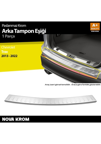 Chevrolet Trax Krom Arka Tampon Eşiği 2013-2022