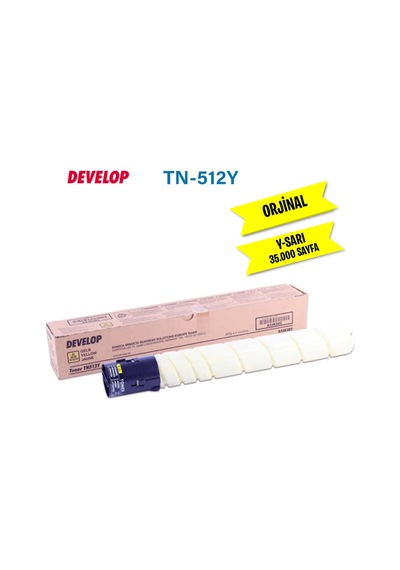 Develop TN-512 Y Sarı Toner -A33K2D2- Develop İneo +454 İneo +554