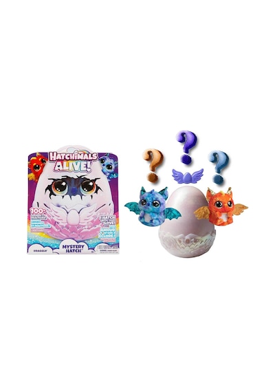 Hatchimals Sesli Ve Işıklı Alive Mystery Hatch Draggle İnteraktif Peluş Sürpriz Yumurta Cicciobello