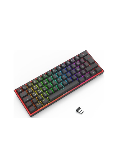Redragon K616 Fizz Pro Rgb Red Switch 2.4ghz Kablosuz Klavye