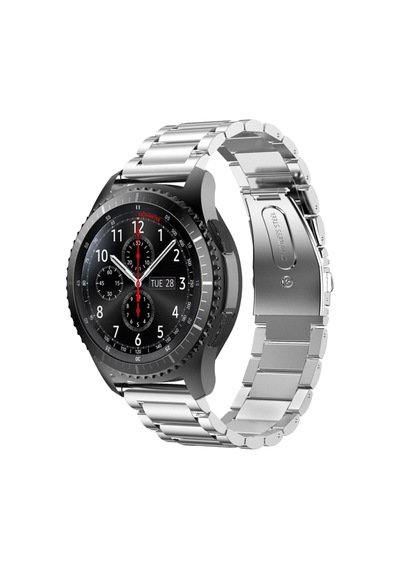 E2M Huawei Watch 20mm KRD-05 Klasik Metal Gümüş Kordon