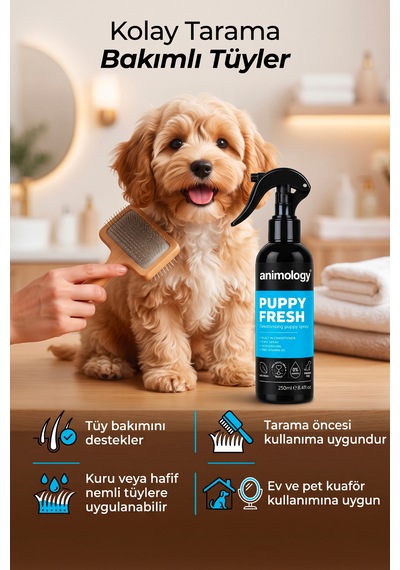 Animology Puppy Fresh Kötü Koku Giderici Yavru Köpek Bakım Spreyi 250 Ml