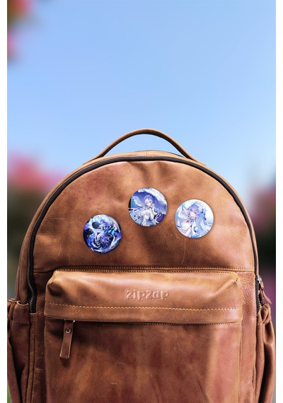 Cantarella Wuthering Waves Gacha Çanta Süsü Rozet İğneli Buton Rozet Seti 3 Adet Üçlü