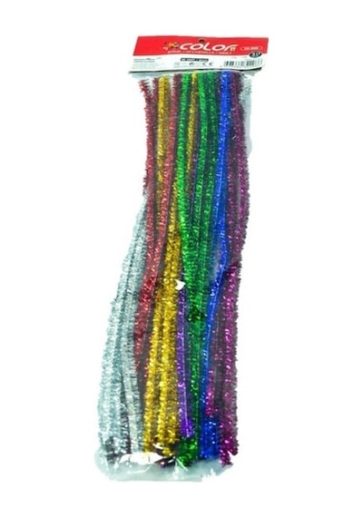 Colorbank Şönil Simli CS-002 6mm 30cm 25'Li  1 pk
