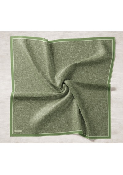 Silk Home Labirent Desen Lyocell Monare Eşarp - 6424 Çam Yeşili