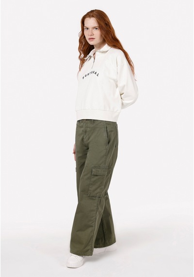 Colin's Colins Beyaz Kadın Sweatshirt Cl1072749 Q1.v1 Ofw Beyaz