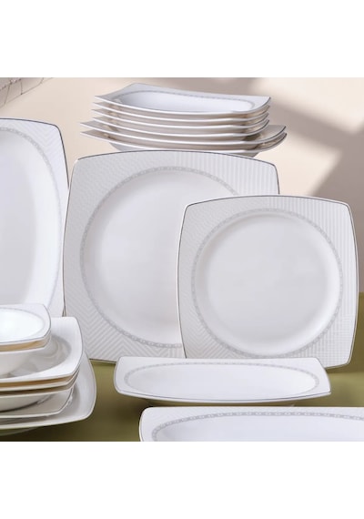 Güral Caroline 30 Parça 6 Kişilik Yemek Takımı 6366 4858621