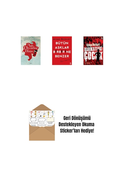 Aşk Diyorlar Buna + Bütün Aşklar Birbirine Benzer + Barikattaki Çocuk + Okuma Sticker'ları