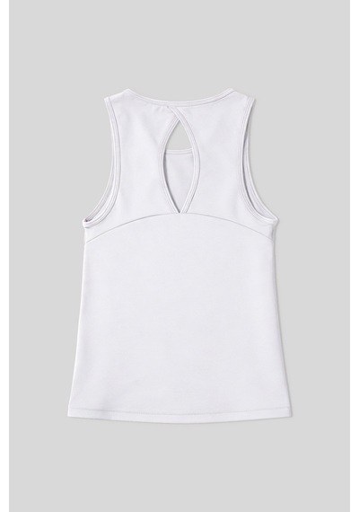 Tommy Life Beyaz Standart Fit Çapraz Sırt Detaylı Kadın Spor Atlet - 97296