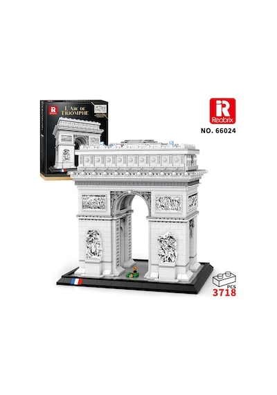 Reobrix 66024 Zafer Takı Yaratıcı Yapı Blok Seti Building Blocks Arch Of Triumph - 3718 Parça
