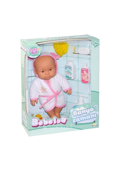 030031 Sunman. Bebelou Banyo Zamanı Bebek Seti. 35 Cm - 3    Yaş