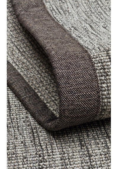 Eko Halı Ventura Vnt 2705 Grey Bordür Dark Mix Sisal Görünümlü İç Ve Dış Mekan Uyumlu Hav Vermeyen M