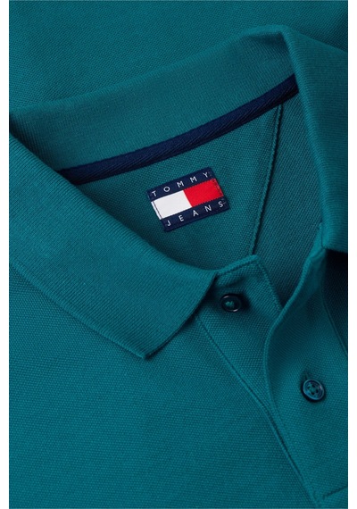 Tommy Hilfiger Erkek Yeşil Essential Pique Polo Yaka T-shirt-16256