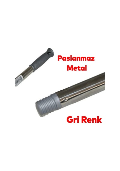 Badem10 Emayhome Sillgech Boyalı Kalın Fırça Sapı Süpürge Çekpas Standart Metal Sap 120 Cm Eh365