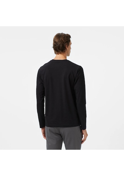 Nautica Classic Fit Erkek Uzun Kollu T-shirt V57007t Siyah