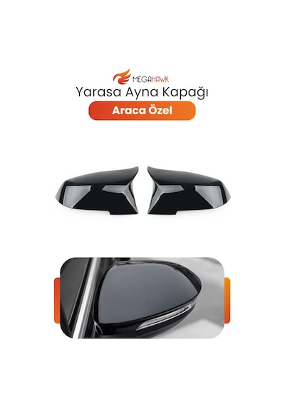 Chevrolet Cruze 17-20 Yarasa Ayna Kapağı P.black