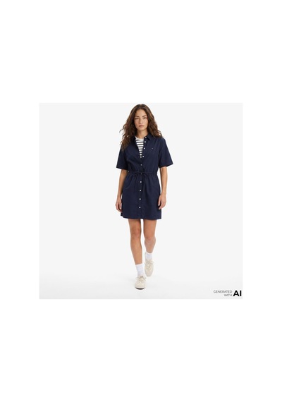 Tommy Hilfiger Kadın Marka Logolu Günlük Kullanıma Uygun Lacivert Elbise Dw0dw20617 C1g-16375 Tommy Hilfiger Kadın Marka Logolu Günlük Kullanıma Uygun Lacivert Elbise Dw0dw20617 C1g-16375